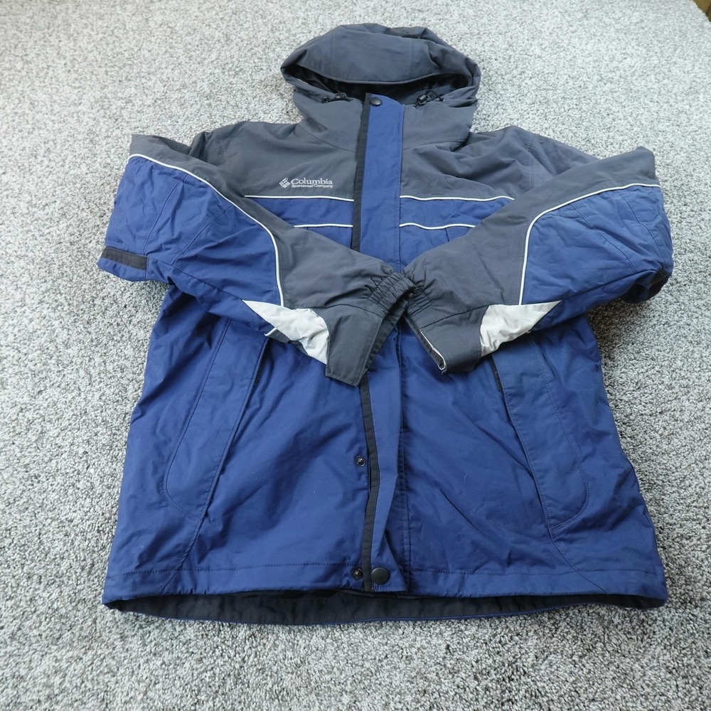 Columbia Jacket‎ Mens S Blue Omni Shield Interchange 3 In 1 Waterproof Ski Coat